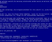 #finance_bluescreen syntax_error - Zu Deutsch: Sie wurden beschissen beraten!