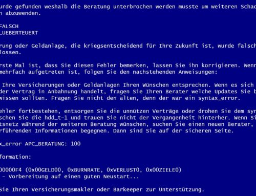 „Sie wurden scheiße beraten!“ auf Informatiker-Deutsch