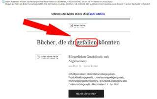 Amazon Literaturempfehlung - Zum Lachen in den Keller