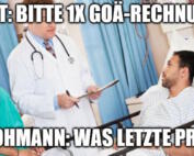 Was letzte Preis? Jetzt beim Arzt!