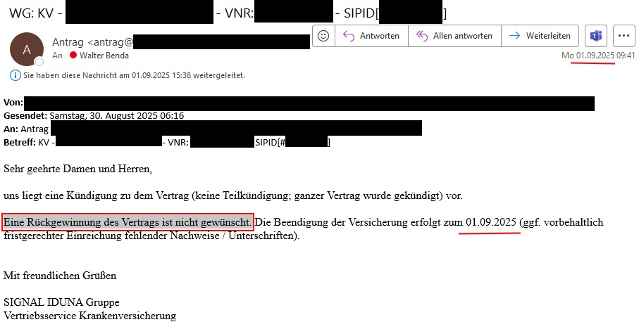 2025-09-01 Signal Iduna PKV Benachteiligung Öffnungsaktion 2025-09-01 Signal Iduna PKV Benachteiligung Öffnungsaktion