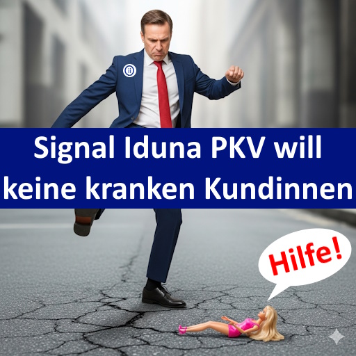 Signal Iduna PKV will keine kranke Kundin der Öffnungsaktion