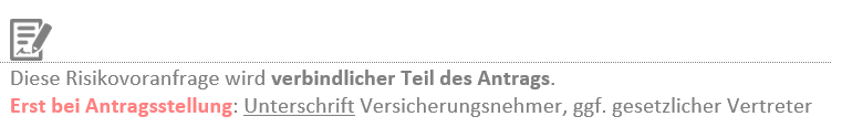 Verbindlichkeitserklärung der RVA für den PKV-Antrag Verbindlichkeitserklärung der RVA für den PKV-Antrag
