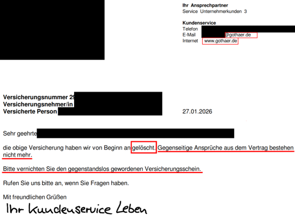 2026-01-27 Rechtswidriges Vernichtungsschreiben der BarmeniaGothaer