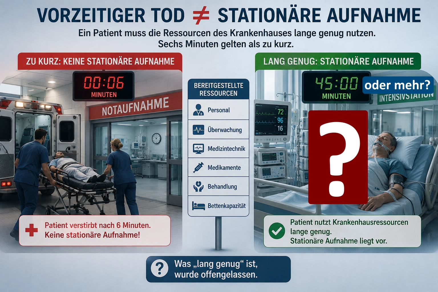 2026-09-18 Vorzeitiger Krankenhaus-Tod gilt als nicht stationäre Aufnahme